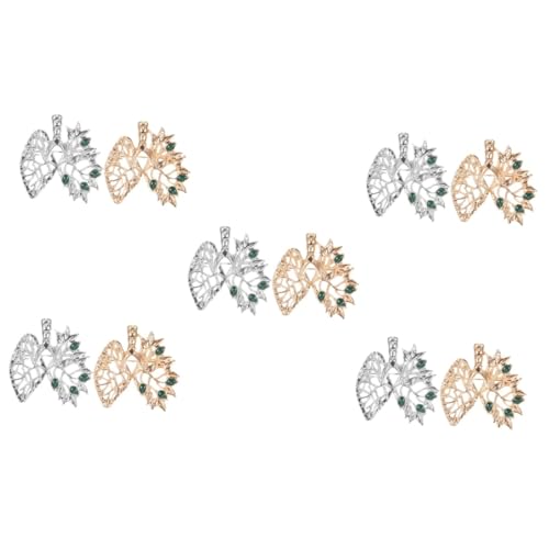 FOMIYES 5 Sätze Kreative Broschen Herz Design Stilvolle Anstecker Für Kleidung Rucksack Langlebige Metallpins Für Einzigartiger Schmuck Für Besondere Anlässe 2 Stück * 5 von FOMIYES