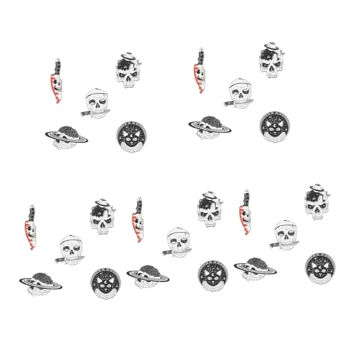 FOMIYES 5 Sätze Teiliges Halloween Broschen Skull Katze Messer Design Metallische Anstecknadeln Für Kleidung Und Dekoration Kreative Accessoires Für Und Alltag 5 Stück * 5 von FOMIYES