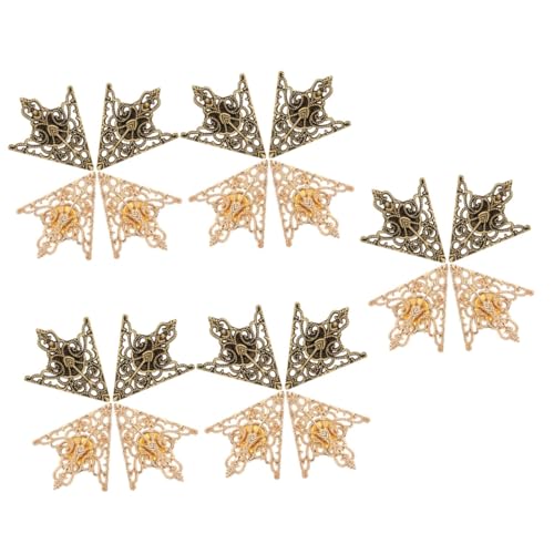 FOMIYES 5 Sätze Teiliges Retro Hollow Muster Kragenbrosche Dekorative Broschen Für Kleidung Vintage Kragenverschluss Für Shirts Schals Halstücher Accessoires Für Damen 4 Stück * 5 von FOMIYES