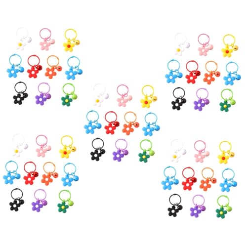 FOMIYES 5 Sätze Zierlicher Glocken Schlüsselanhänger Teiliges Handtaschen Charm Mit Glöckchen Für Freundinnen Farbenfrohe Dekoration Für Schlüssel Taschen 10 Stück * 5 von FOMIYES