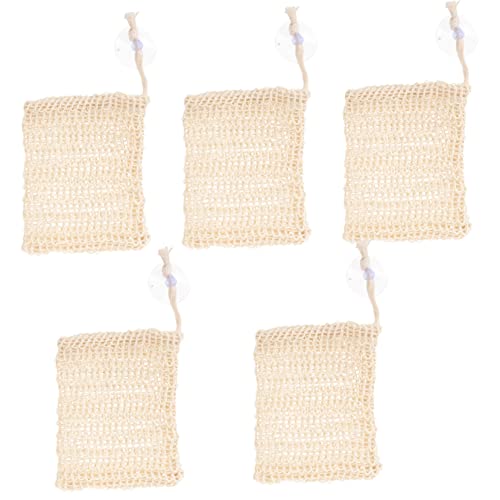FOMIYES 5 Stck. Blasennetz für Stückseife Seifenschalenhalter für die Dusche Blasenschaumnetz Spender augplatte suction cup Peeling-Seifenbeutel Schaumseifenbeutel Bettwäsche aus Baumwolle von FOMIYES