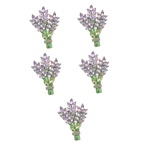 FOMIYES 5 Stück Blüten Brosche für Damen Hochwertige Anstecknadel Dekorative Kleidung Hüte Schals für Besondere Anlässe Vintage Einzigartiges Design von FOMIYES