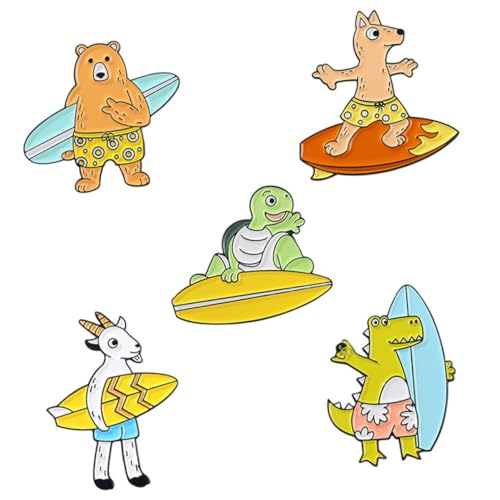FOMIYES 5 Stück Cartoon Tier Broschen Pins aus Langlebiger Legierung Niedliche Anstecknadeln für Kleidung Hüte Taschen Schmuckaccessoires für Damen Sicherer Halt Vielseitig Kombinierbar FOMIYES 5 Stück Cartoon Tier Broschen Pins aus Langlebiger Legierung Niedliche Anstecknadeln für Kleidung Hüte Taschen Schmuckaccessoires für Damen Sicherer Halt Vielseitig Kombinierbar von FOMIYES