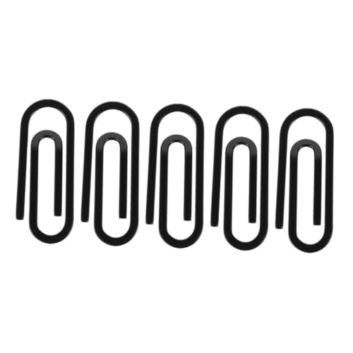 FOMIYES 5 Stück Edelstahl Geldklammern Minimalistische Metall Kartenhalter Schlankes Design für Herren Portemonnaie Fronttasche Sicherer Geld Visitenkartenhalter Schwarz von FOMIYES