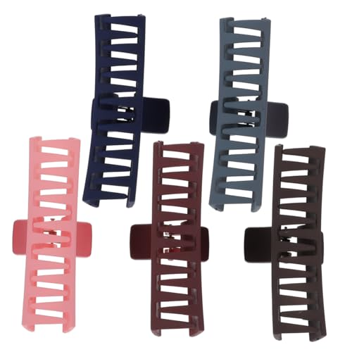 FOMIYES 5 Stück Große Haarklammern Farbige Haarspangen für Dickes Haar Rutschfeste Haarklaue Clips Vielseitig für Damen und Mädchen Geeignet von FOMIYES
