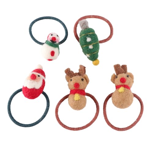 FOMIYES 5 Stück Haarschmuck Für Weihnachten Alligator-haarspangen Kiefer Haarspangen Erröten Krawatte Haarbindungen Für Frauen Schleife Mini-haarspangen Griffe Haargummis Zubehör Der Stoff von FOMIYES