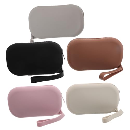 FOMIYES 5 Stück Klein Teiliges Silikon Reißverschluss Mäppchen für Damen Wasserdichter Organizer für Toilettenartikel Münzen Schlüssel und Essentials Schwarz Braun Rosa FOMIYES 5 Stück Klein Teiliges Silikon Reißverschluss Mäppchen für Damen Wasserdichter Organizer für Toilettenartikel Münzen Schlüssel und Essentials Schwarz Braun Rosa von FOMIYES