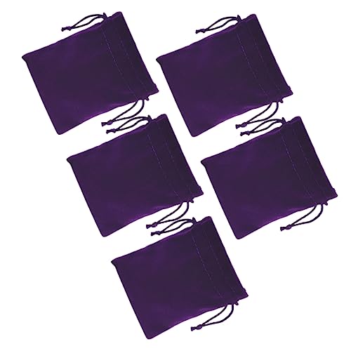 FOMIYES 5st Kleine Schmucktaschen Ohrhörer-Beutel Aufbewahrungstasche Für Kopfhörer Kleine Gunst Tasche Mini-änderung Kabel-Organizer-Tasche HDD-gehäuse Reisen Violett Kleine Veränderung von FOMIYES