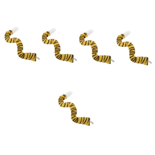 FOMIYES 5 Stück Kuscheliger Tiger Plüsch Cosplay Kostüm Requisite für Halloween Fasching Karneval Party Mädchen Tierkostüm Accessoire Rollenspiel von FOMIYES