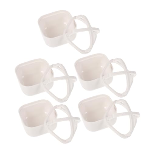 FOMIYES 5 Stück Makeup Schwamm Aufbewahrungsbox aus Atmungsaktivem Material Waschbar und Leicht Praktischer Organizer für Puderquasten Hygienisch für Zuhause und Reisen von FOMIYES