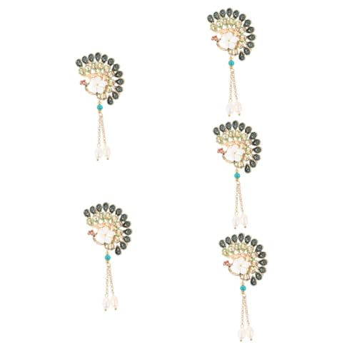 FOMIYES 5 Stück Peacock Brosche für Damen Vintage Anstecknadel mit Federn für Kleidung Schals Hüte Eleganter Schmuck für Hochzeiten Besondere Anlässe von FOMIYES
