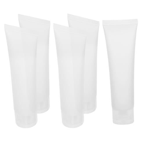 FOMIYES 5 Stück Reise Quetschflaschen aus Umweltfreundlichem PVC und PP Nachfüllbare Flaschen für Shampoo Gesichtsreiniger Toner Handcreme Körperlotion Auslaufsicher für Sport und Outdoor von FOMIYES