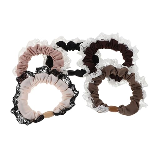 FOMIYES 5 Stück Sanfte Haarbänder Ponytail Halter Dekorative Accessoires für und Mädchen für Täglichen Gebrauch Ballettdesign Flexible Sanftes Spitzenmaterial von FOMIYES