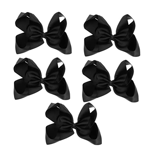 FOMIYES 5st Schleife Haarnadel Clips Zum Färben Von Haaren Kinder Verbeugen Sich Helle Haarspangen Haarspange Für Kinder Französisch Gerippter Gürtel Aus Polyester Spielzeug Kleinkind von FOMIYES