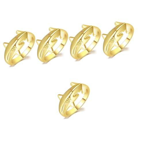 FOMIYES 5 Stück Shark Ring für Frauen Verstellbarer Offener Ring im Maritimen Design für Besondere Anlässe Wie Hochzeiten Partys oder Abschlussfeiern Strapazierfähigem Gefertigt mit von FOMIYES