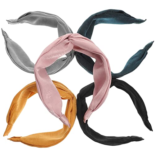 FOMIYES Modisches Haarband Mit Breitem Knoten 5-teilig Kopfschmuck Für Frauen Und Mädchen Yoga Arbeit von FOMIYES