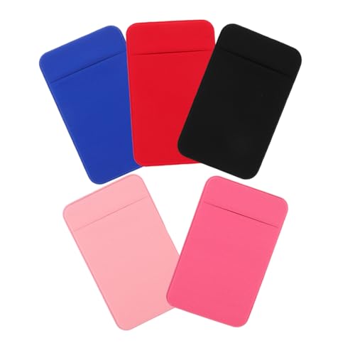 FOMIYES 5 Stück Teiliges Dünnes Selbstklebendes Kreditkartenetui für Handy Rückseite Ultraflach Sicher Haftend Vielseitig Kompatibel mit Kreditkarten Ausweisen Business Cards für Damen und von FOMIYES