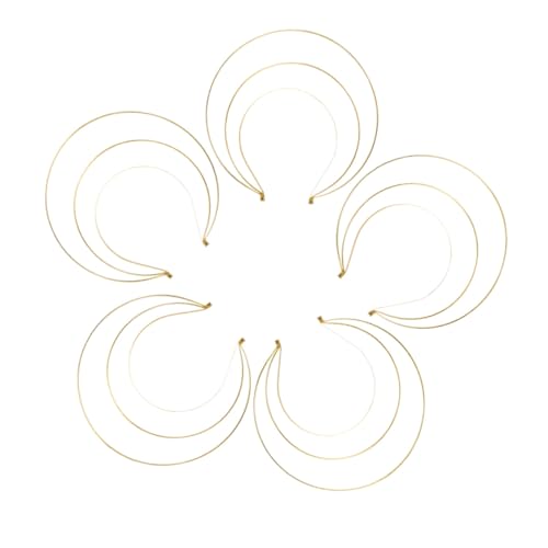 FOMIYES 5 Stück Teiliges Goddess Haarband Dreischichtiger Metall Haarreif für Damen und Mädchen Sicheres und Vielseitiges Kopfstück für Hochzeiten Partys und Cosplay von FOMIYES