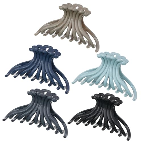 FOMIYES 5 Stück Teiliges Große Haarklammern für Dickes Haar Robuste Chrysanthemen Krallenclips Vielseitige Haarklammern für Frauen Modische Haarspangen im Neutralen Farbmix für Alltag und von FOMIYES