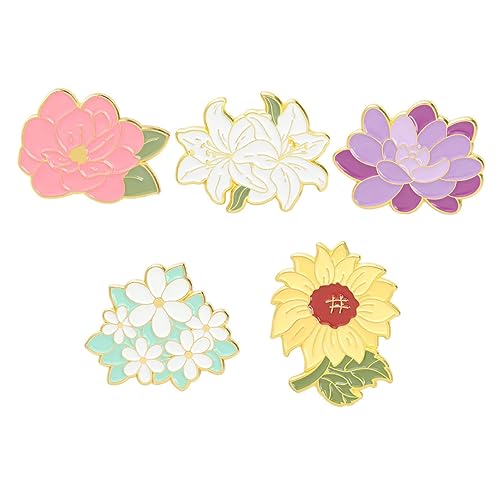 FOMIYES 5 Stück Teiliges Sonnenblumen und Lilien Broschen Modeanstecknadeln Zarte Kleidungsschmuck für Partys Retro Stil Langlebig und Einfach zu Tragen Damen Corsage Dekoration FOMIYES 5 Stück Teiliges Sonnenblumen und Lilien Broschen Modeanstecknadeln Zarte Kleidungsschmuck für Partys Retro Stil Langlebig und Einfach zu Tragen Damen Corsage Dekoration von FOMIYES