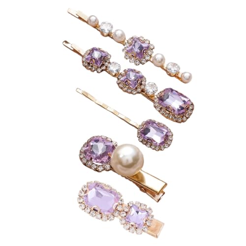 FOMIYES 5 Stück Teiliges Vintage Haarklammern mit Funkelnden Strassperlen Süße Haarspangen für Damen und Mädchen Passend Modischer Haarschmuck für Verschiedene Frisuren und Anlässe von FOMIYES