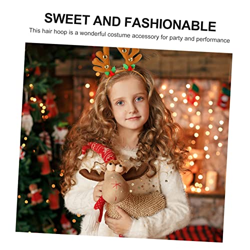 FOMIYES 5 Stück Teiliges Weihnachts Haarreif mit Rentiergeweih Rot und Braun Langlebig Farbecht nicht Verformbar Festlicher Haarschmuck für Erwachsene als Party und Fotorequisiten bei von FOMIYES