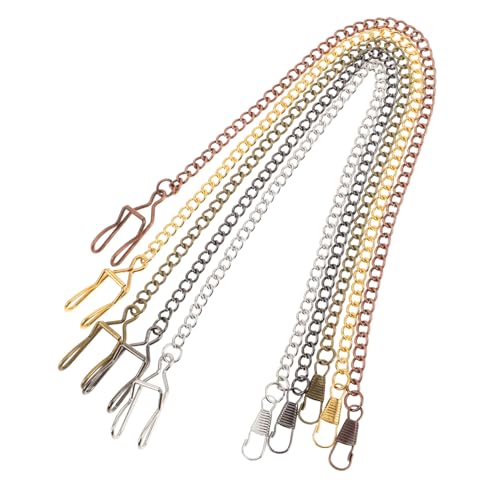 FOMIYES 5 Stück Vintage Taschenuhrkette aus Robustem Metall Einfache Anbringung Modische Herrenkette für Anzug Weste und Hose Vielseitiges Accessoire für Hochzeit Business und Freizeit von FOMIYES