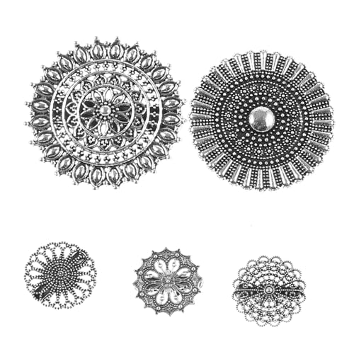 FOMIYES 5 Stück Vintage Teiliges Schalclips und Cardigan Broschen aus Langlebiger Legierung Kleid und Blusenclips für Damen Vielseitige Strickjacken und Schultertuchhalter Accessoires für von FOMIYES