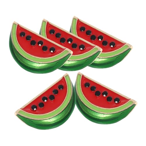 FOMIYES 5 Stück Wassermelonen Broschen Retro Emaille Anstecknadeln Fruchtförmige Reversnadeln Damen Schmuck für Party Alltag von FOMIYES