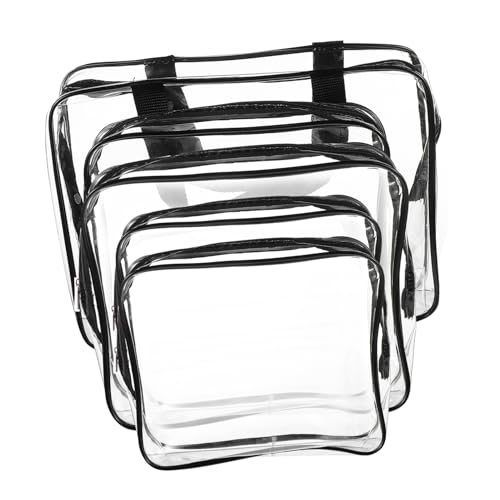 FOMIYES 5stücke Transparenter Kosmetikbeutel Mit Reißverschluss Reise-Organizer-Tasche Make-up-speicherbox Geeignet Für Urlaub Fitnessstudio Und Camping Klare Sichtbarkeit Für FOMIYES 5stücke Transparenter Kosmetikbeutel Mit Reißverschluss Reise-Organizer-Tasche Make-up-speicherbox Geeignet Für Urlaub Fitnessstudio Und Camping Klare Sichtbarkeit Für von FOMIYES