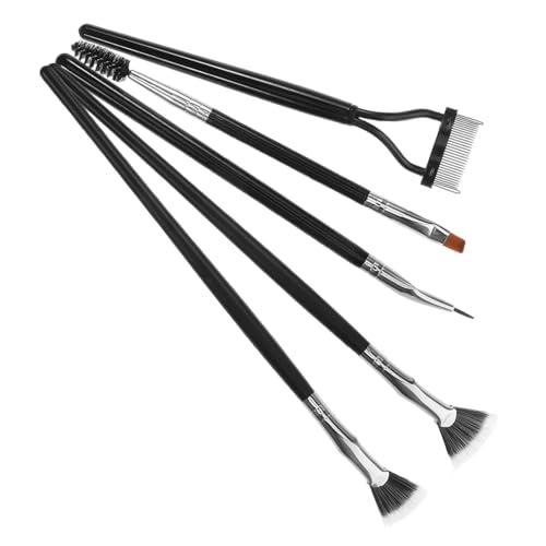 FOMIYES 5stücke Gewellte Wimpernbürste Mit Abgewinkeltem Design Augenbrauenbürste Mascara-fächerwimpernbürste Concealer-pinsel Flach Wimpernkamm Für Wimpern Make-up-pinsel-spatel von FOMIYES
