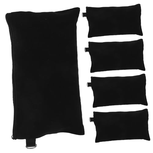 FOMIYES 5stücke Reißverschlüssen Kosmetiktasche Schwarz Reisen Schminktasche Herren Damen Organizer Toilettenartikel Lippenstift Lidschatten Rasierset Utensilien Tasche von FOMIYES