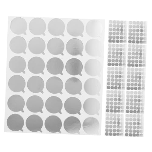 FOMIYES 50 Blatt Einweg Aluminium Wimpernkleber Pads Wasserdichte Lash Adhesive Sticker für Präzise Wimpernverlängerung Langlebiger Eyelash Extension Holder für Professionelle Anwendung von FOMIYES