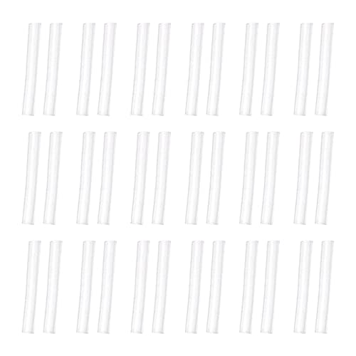 FOMIYES 50 Paare Earring Sleeve Protector Weichem Silikon Transparente Ohrstecker Schutzkappen Hypoallergen Installieren für Frauen und Mädchen von FOMIYES