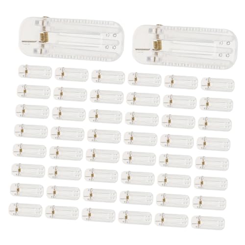 FOMIYES 50 Stück Durchsichtige Haarnadeln Aus Kunststoff Blanko Für Friseursalons Bastelbedarf Haarnadelbasis Für Kunstharzhandwerk Acryl Haarspangenbasis Kunststoffzubehör Für von FOMIYES