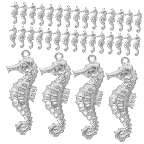 FOMIYES 50 Stück Edelstahlanhänger Anhänger aus Edelstahl Meeresschmuck Charms für Halsketten und Armbänder DIY Schmuckzubehör Flexibler Maritimer Stil für Sommer und Freizeit von FOMIYES