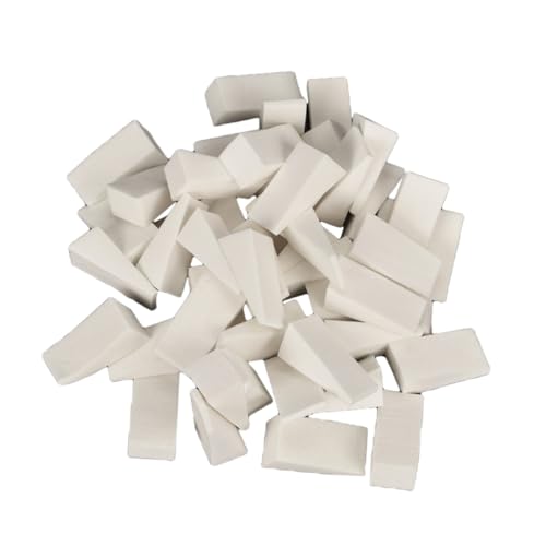 FOMIYES 50 Stück Einweg Schwamm Nail Stamper Weiß Nail Art Stempel Schwamm Maniküre Werkzeug für Anfänger und Profi Nageldesign von FOMIYES