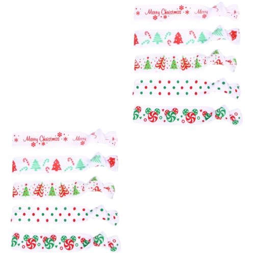 FOMIYES 50 Stück Frauen Haargummi haarring hair scrunchies haaraccessoires hairtinsle Haargummis mit Elastikband haarschmuck hair jewellery Haarband Weihnachtshaargummi Haargummi bedrucken von FOMIYES