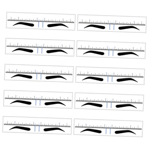 FOMIYES 50 zur Positionierung Augenbrauen Augenbrauenlineal Werkzeug zur Positionierung Augenbrauen eyebrow contouring augenbrauenschablone Aufkleber Suite von FOMIYES