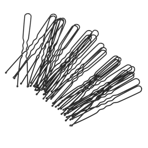FOMIYES 50 Stück U Förmige Haarnadeln aus Metall für Damen Rutschfeste Haarspangen Haarschmuck für Hochsteckfrisuren Stabile Haarklammern für Dickes und Dünnes Haar für Alltag und Partys von FOMIYES