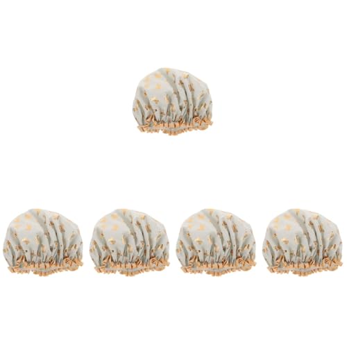 FOMIYES 5St Doppellagige Duschhaube Kochmütze haarmaske Duschhaube von Haarfärbung Badekopfpackung elastische Duschhaube zum Shampoo Duschhaube für Damen dehnbare Duschhaube Stoff FOMIYES 5St Doppellagige Duschhaube Kochmütze haarmaske Duschhaube von Haarfärbung Badekopfpackung elastische Duschhaube zum Shampoo Duschhaube für Damen dehnbare Duschhaube Stoff von FOMIYES