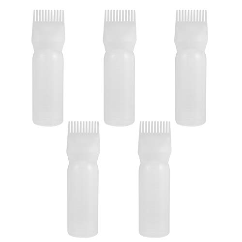 FOMIYES 5St Haar färbe flasche mit Skalen Spender Trinkflasche Pipettenflasche flüssig hair color spray auftrageflasche für haarfarbe Haarfärbemittel Applikatorflaschen Plastik Weiß von FOMIYES