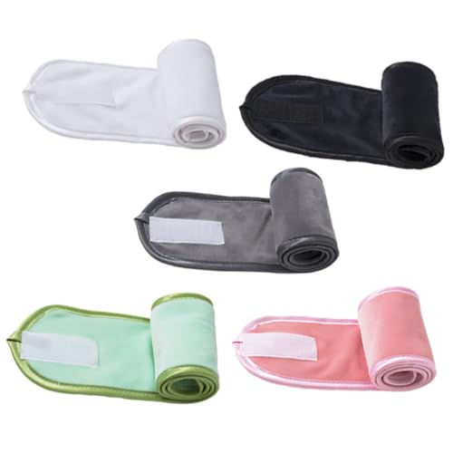 FOMIYES Atmungsaktives Und Nicht-elastisches Stirnband-set Für Damen 5-teilig Elastisches Stirnband Make-up-stirnband Für Sportliche Aktivitäten von FOMIYES