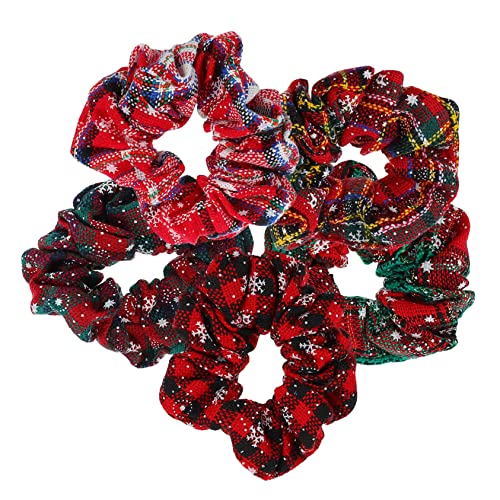 FOMIYES 5-teiliges Weihnachts-haarband Mit Schneeflocken Modische Haargummis Für Frauen Weihnachten Familie Und Freunde von FOMIYES