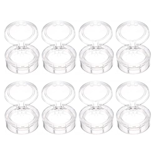 FOMIYES Transparente Lidschatten-Organizer-BehäLter 5 Sets Tragbare Make-up Lagerung Box FüR Reise Wiederverwendbare KosmetikbehäLter FüR Rouge Und Puder 8 StüCke Pro Set von FOMIYES