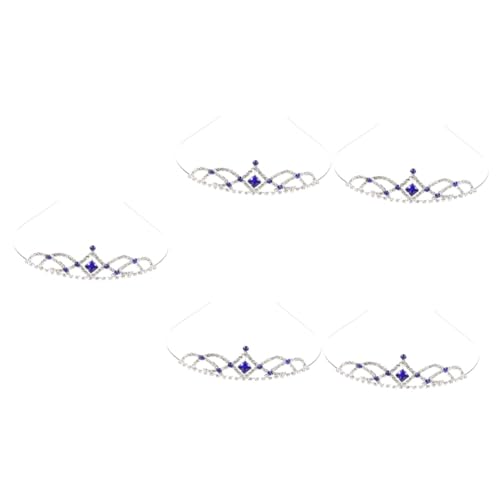 FOMIYES 5st Krone Stirnband Strass-kopfschmuck Kronen Frauen Strass Braut-tiara Diademe Für Frauen Frauenkrone Weiblich Hochzeit Braut Strass-krone Braut Für Hochzeit Kinderkrone Legierung von FOMIYES