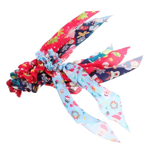 FOMIYES 5stücke Haargummi Weihnachtskopfschmuck Haarnadel Weihnachtshaarring Haarschmuck Haarband Aus Hochwertigen Materialien Für Junge Mädchen Familie Angehörige Weihnachten von FOMIYES