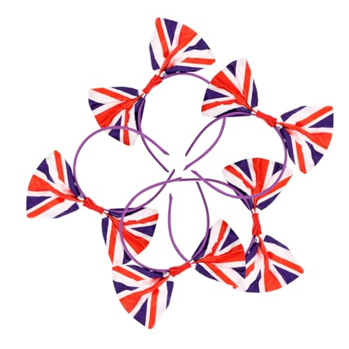 FOMIYES 5stücke Kopfschmuck Mit Britischer Flagge Party Kopfbedeckungsrequisiten Maskenkopfschmuck Fotorequisite Haarreifen Für Feierlichkeiten von FOMIYES