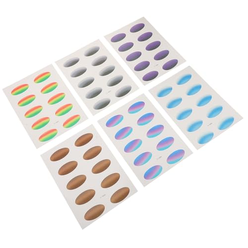 FOMIYES 6 Bögen Dekorativer Augen Make Up Aufkleber Natürlich Aussehender Wasserdichter Künstlicher Lidschatten Mit Farbverlauf Für Mädchen Temporärer Aufkleber Für Partys Festivals von FOMIYES
