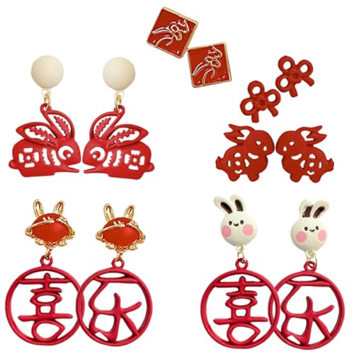 FOMIYES 6 Paar Kaninchenohrringe Mädchenohrringe Auffällige Schmuckdekore Modische Ohrringe Modische Schmuckdekore Charm Schmuckdekore Kreative Ohrstecker Winzige Ohrringe FOMIYES 6 Paar Kaninchenohrringe Mädchenohrringe Auffällige Schmuckdekore Modische Ohrringe Modische Schmuckdekore Charm Schmuckdekore Kreative Ohrstecker Winzige Ohrringe von FOMIYES